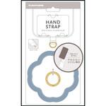 シリコン製ハンドストラップ ブルー 多摩電子