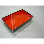 11937 紙BOX YJ-15 朱黒 透明フタセット cotta