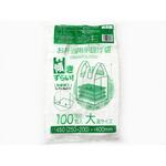 12865 傾きづらいお弁当用手提げ袋大高 乳白(100枚入) cotta