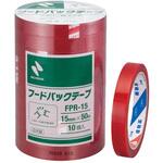 フードパックテープ 赤 15mm×50m巻 cotta