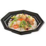 14489 八角形丼容器 BF丼内30 黒本体 cotta
