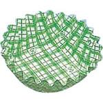 16082 フードケース格子 丸型9号深 緑(500枚入) cotta