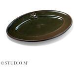 STUDIO M マルタ 230オーバルプレート オリーブ cotta