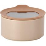 41259 FIKAONE 陶磁器製食品保存容器 420ml サンドベージュ cotta