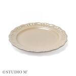 41398 STUDIO M ポンポネ 200プレート ライトグレー cotta