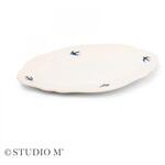 41404 STUDIO M アーリーバード オーバルプレート L cotta