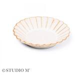 41446 STUDIO M バルバリ ココガモプレート ブラン cotta