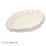 41471 STUDIO M マノワ 200オーバルプレート 白 cotta