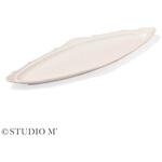 41488 STUDIO M クラポティ オーバルプレート 白マット cotta