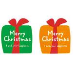 cotta シール クリスマスプレゼントBOX (2色×5片) cotta