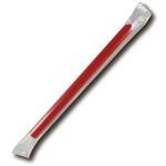 タピオカ用ストロー ストレート片先(赤) cotta