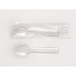 79105 プラスプーン 8cm 透明 単袋(100本入り) cotta