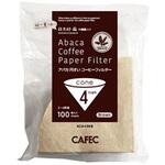 CAFEC アバカ円すいコーヒーフィルター AC4-100B cotta