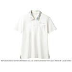 LAURA ASHLEY ニットシャツ LW202-13(オフホワイト/アメリ ブルー) S cotta