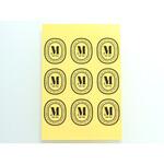 【確認⠀】イニシャルシール SWAROVSKI スワロフスキー デコシール イニシャル Sサイズ 25mm