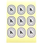 92980 cotta イニシャルシール K cotta