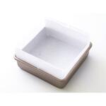 98557 cotta スクエア型15×15cm専用敷き紙(5枚入り) cotta
