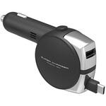 リール式DC充電器 PD対応Type-Cコネクタ+USB-Aポート カシムラ
