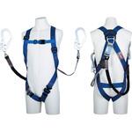 フルハーネス”ライトハーネス”(ワン・ハンド巻取式+伸縮性ランヤードタイプ) ツヨロン(藤井電工)