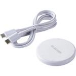 ワイヤレス充電器 Qi 認証 10W / 7.5W/5W 卓上 充電器 ケーブル付属 1m 置くだけ充電 薄型 コンパクト エレコム