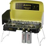 ASOTO 3バーナー ST-532 おまけ付き おまけ付】SOTO 3口バナーコンロ（参考型番ST-532）