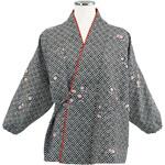 【市松文様に菊花】茶衣着[上] サーヴォ(サンペックスイスト)