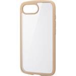 PM-A25STSLFCGBE iPhone 16e ケース ハイブリッド カバー 衝撃吸収 軽量 薄型 メタルステッカー付 背面ガラスクリア エレコム