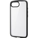 PM-A25STSLFCGBK iPhone 16e ケース ハイブリッド カバー 衝撃吸収 軽量 薄型 メタルステッカー付 背面ガラスクリア エレコム