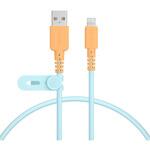 バイカラーケーブル 急速充電 データ転送対応 USB-A to Lightning 0.5m オレンジソーダ MOTTERU