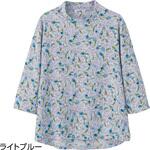 8216747分袖後ろ長めTシャツ 愛情介護