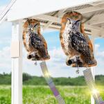 鳥よけ吊り下げ3D印刷 リアルフクロウ2枚セット MROCAT