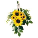 8186-180 夏の装飾品 夏の花 ひまわり造花スワッグ ストア・エキスプレス