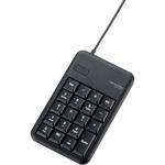 テンキー 有線 メンブレン 高耐久 USBハブ付 [Tab]キー付き エレコム