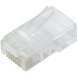 LD-RJ45T10/T RJ45コネクタ cat5e対応 単線仕様 爪折れ防止 10個入 エレコム