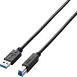 USBケーブル B-A 3.0 3重シールドケーブル RoHS ブラック エレコム