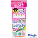 豆アジサビキ ピンク マルシン漁具