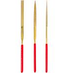 140mm チタンコーティングダイヤモンドヤスリ3本組 TAKAGI