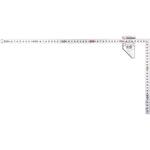 曲尺平ぴたシルバー(JIS/表裏同目) 曲尺用ストッパー金属製付 シンワ測定