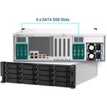 TS-H2287XU-RP QNAP NAS 16+6ベイ HDDレス ラックマウント型 TS-h2287XU-RP-E2336-32G QNAP