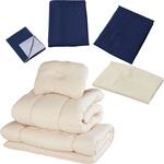 布団セット 7点 シングル 抗菌防臭 ピーチスキン加工 YAMAZEN(山善)