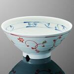 A58AKK 菜時器エクセル 平茶碗 赤絵唐草 マルケイ(国際化工)