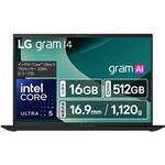 14Z90T-VP55J <gram>Win11 Pro/14インチ(IPS)/インテル Core Ultra 5/1120g/メモリ 16GB SSD 512GB/オブシディアンブラック/1年保証 LG