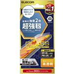 PM-A25SFLGH iPhone 16e/14/13/13 Pro ガラスフィルム 高透明 超強靭 表面硬度10H 角割れに強い 指紋防止 エレコム