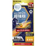 PM-A25SFLGHO iPhone 16e/14/13/13 Pro ガラスフィルム 高透明 超強靭 Gorilla(R) 表面硬度10H 角割れに強い エレコム