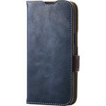 iPhone 16e ケース レザー 手帳型 マグネット フラップ 衝撃吸収 ストラップホール付 スタンド機能付 エレコム