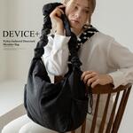 DEVICE+ 超軽量 ギャザー ドローコード トート ショルダーバッグ トップハウス