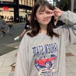【DEVICE×佐藤かれん】ルーズグラフィック CARプリント 裏毛 スウェット トレーナー トップハウス