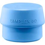 3201.080 SIMPLEXハンマー用インサート TPEソフト、青 Halder