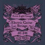 AGS-900XL FW フラットワウンドギター弦 .Extra Light 011-.048 Aria(アリア)