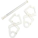 83510 室内干し用 クロスフック 2個組ポール付 オーエ